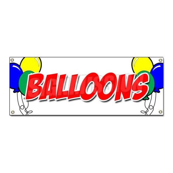 Signmission BALLOONS BANNER SIGN helium party birthday foil latex animals clown air B-Balloons - main